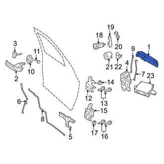 Ram OE - Front Left Outer Exterior Door Handle