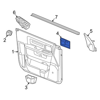 Ram OE - Rear Left Interior Door Handle Trim