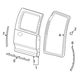 Ram OE - Rear Door - Door & Components