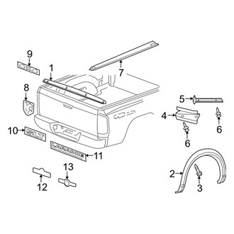 Ram OE - Pick Up Box - Exterior Trim (8' Bed)