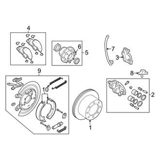 Ram OE - Rear Suspension - Brake Components (RWD)