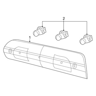 Ram OE - Rear Lamps - High Mount Lamps (2500 / 3500 Regular Cab / Crew Cab / Mega Cab)