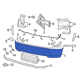Ram OE - Front Bumper Face Bar