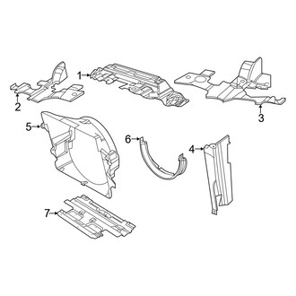 Ram OE - Radiator Support - Splash Shields