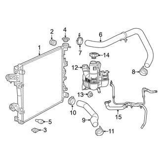 Ram OE - Cooling - Radiator & Components (6.4L)