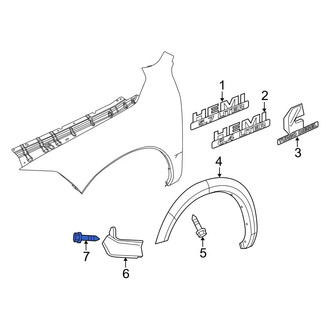 Ram OE - Fender Protection Film Clip
