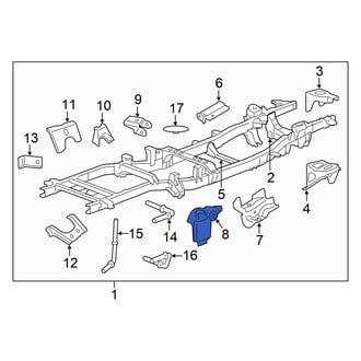 Ram OE - Left Suspension Shock Absorber Bracket