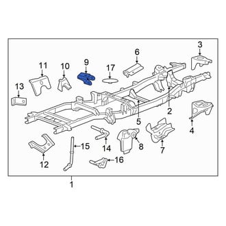 Ram OE - Left Suspension Shock Absorber Bracket