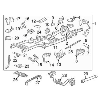 Ram OE - Frame & Components (Frame & Crossmembers), (4WD)