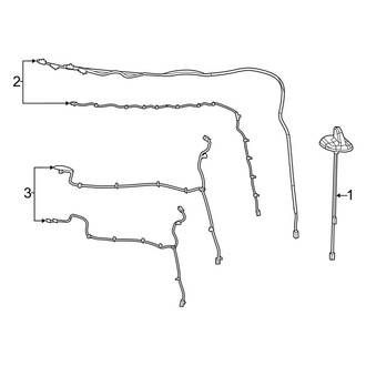 Ram OE - Electrical - Antenna (With Satellite Audio), (2500 / 3500 Regular Cab / Crew Cab / Mega Cab)