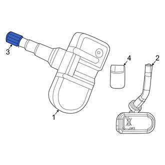 Ram OE - Tire Pressure Monitoring System (TPMS) Valve Stem Cap