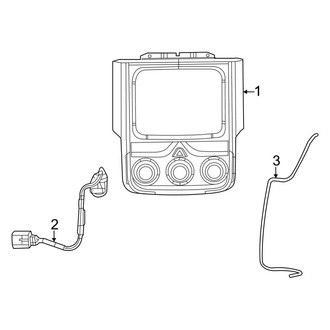 Ram OE - Electrical Components (Rearview Camera), (2500 / 3500 Regular Cab / Crew Cab / Mega Cab)