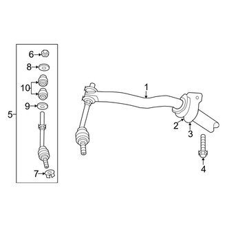 Ram OE - Front Suspension - Stabilizer Bar & Components (RWD)
