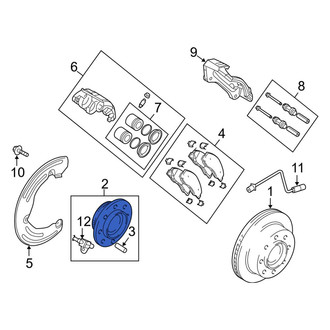 Ram OE - Front Wheel Bearing and Hub Assembly