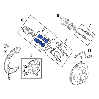 Ram OE - Rear Disc Brake Caliper Repair Kit