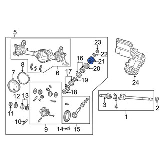 Ram OE - Front Drive Shaft Pinion Yoke