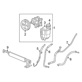 Ram OE - Steering Gear & Linkage - Pump & Hoses (With Hydroboost)