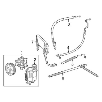 Ram OE - Steering Gear & Linkage - Pump & Hoses (3500 Big Horn / Laramie / Laramie Longhorn / Limited / Lone Star / SLT / Tradesman RWD 5.7L / 6.4L)