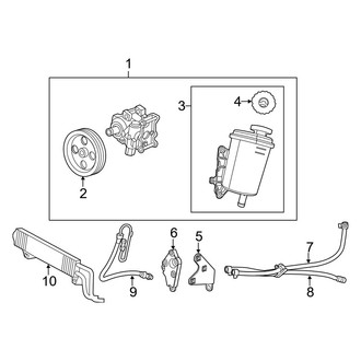 Ram OE - Steering Gear & Linkage - Pump & Hoses (W/O Hydroboost), (2500 Big Horn 4WD 6.7L)