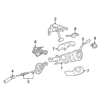 Ram OE - Steering Column - Shroud, Switches & Levers