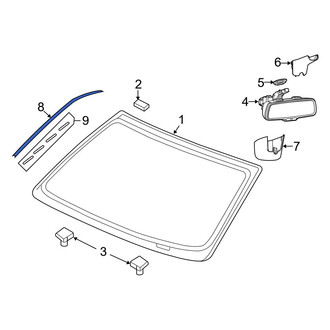 Ram OE - Front Right Windshield Molding