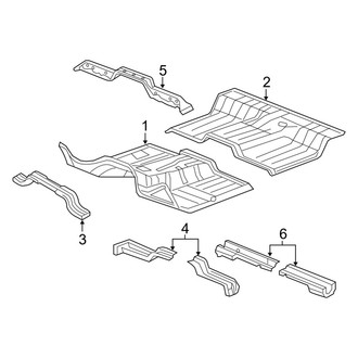 Ram OE - Cab - Floor (Regular Cab), (2500 / 3500 Regular Cab / Crew Cab / Mega Cab)