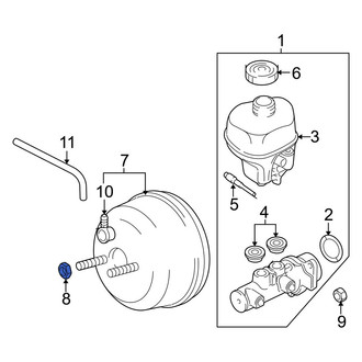 Ram OE - Front Power Brake Booster Nut