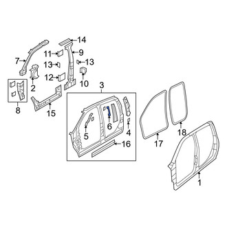 Ram OE - Rear Left Inner Uniside Bracket