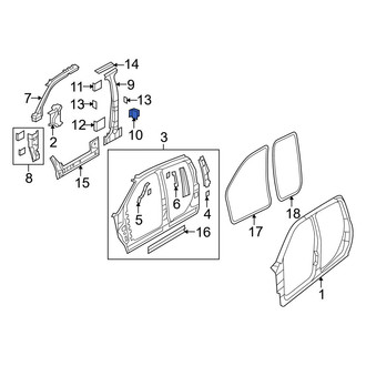 Ram OE - Right Body B-Pillar Baffle Plate