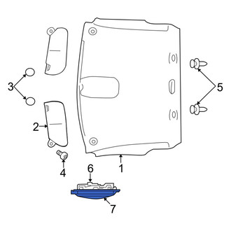 Ram OE - Left Dome Light Lens