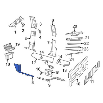 Ram OE - Front Right Door Sill Plate