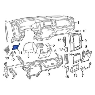 Ram OE - Instrument Panel Bezel