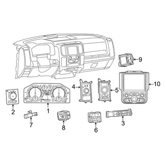 Ram OE - Instrument Panel - Cluster & Switches