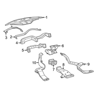 Ram OE - Instrument Panel - Ducts (2500 / 3500 Regular Cab / Crew Cab / Mega Cab)