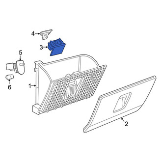 Ram OE - Front Glove Box Latch