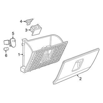 Ram OE - Instrument Panel - Glove Box (2500 / 3500 Regular Cab / Crew Cab / Mega Cab)