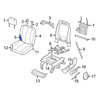 Ram OE - Front Left Seat Back Cushion