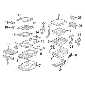 Ram OE - Front Left Console Hinge