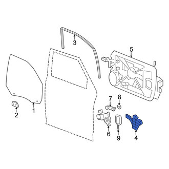 Ram OE - Front Left Window Regulator Guide
