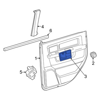 Ram OE - Front Right Interior Door Handle Trim