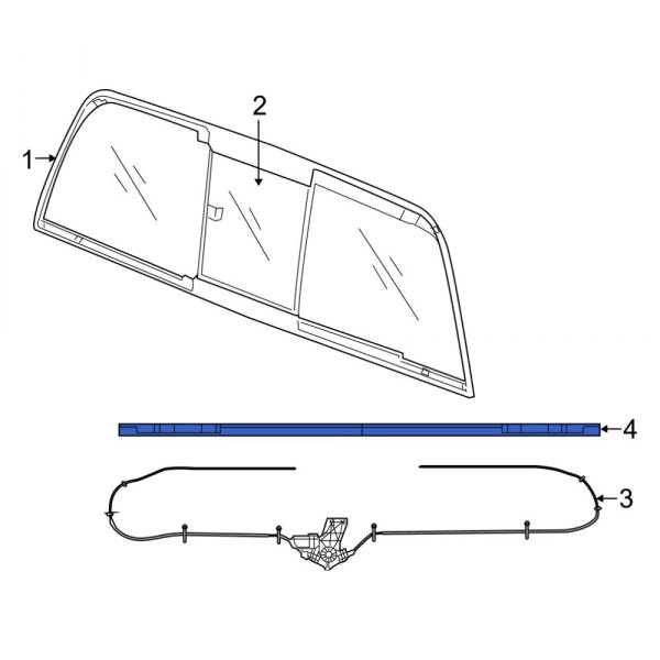 Back Glass Reveal Molding