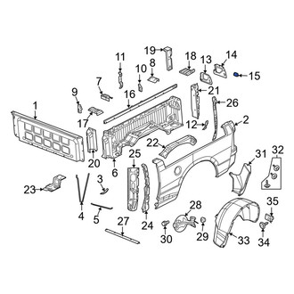 Ram OE - Left Truck Bed Panel Reinforcement