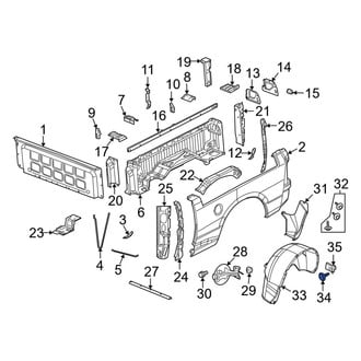 Ram OE - Fender Liner Screw