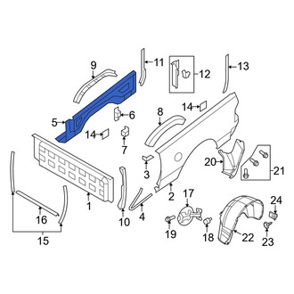 Ram OE - Rear Right Inner Truck Bed Panel