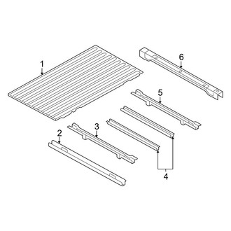 Ram OE - Pick Up Box - Floor (8' Bed), (3500 Big Horn / Laramie / Laramie Longhorn / Limited / SLT / Tradesman)