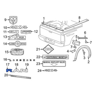 Ram OE - Rear Tailgate Emblem