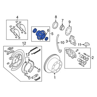 Ram OE - Front Wheel Bearing and Hub Assembly