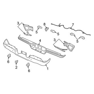 Ram OE - Rear Bumper - Bumper & Components (Regular Cab / Crew Cab / Mega Cab)