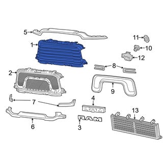Ram OE - Front Upper Grille