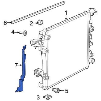 Ram OE - Left Radiator Air Seal